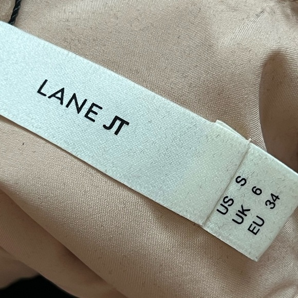 Lane JT Womens Cocktail Pintuck Dress S Blush Pink Avant Garde Occasion Pleated - Picture 4 of 17